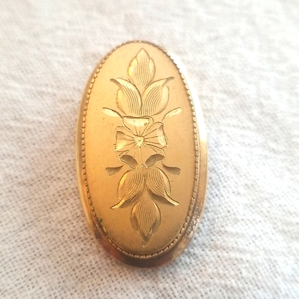 CATAMORE Vintage Signed Gold Filled Brooch
